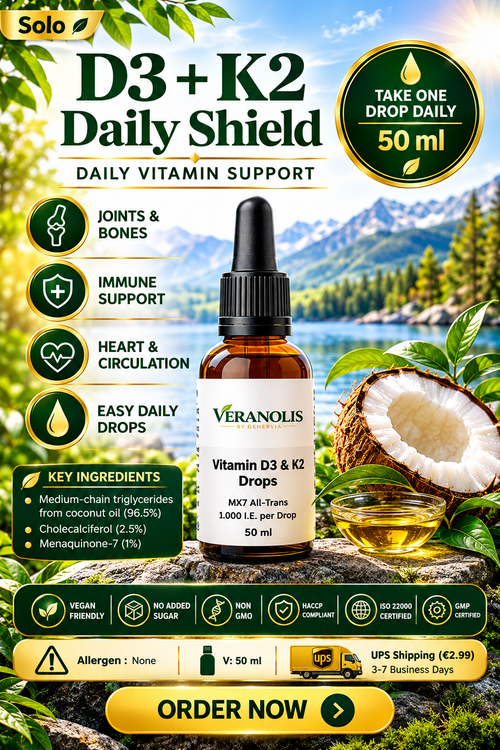 VERANOLIS D3 + K2 – Daily Drops | 50 ml